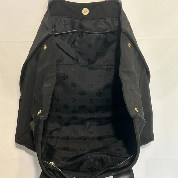 Stunning! ~ TORY BURCH Large Ball Stud Tote Bag PUP Solid Color - Picture 5 of 14